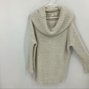 Umgee textured stretchy knit Cowl neck sweater 2x